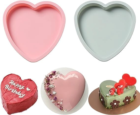 LUYAO Love Shape Silicone Air Fryer Egg Mold - Silicone 2 pcs