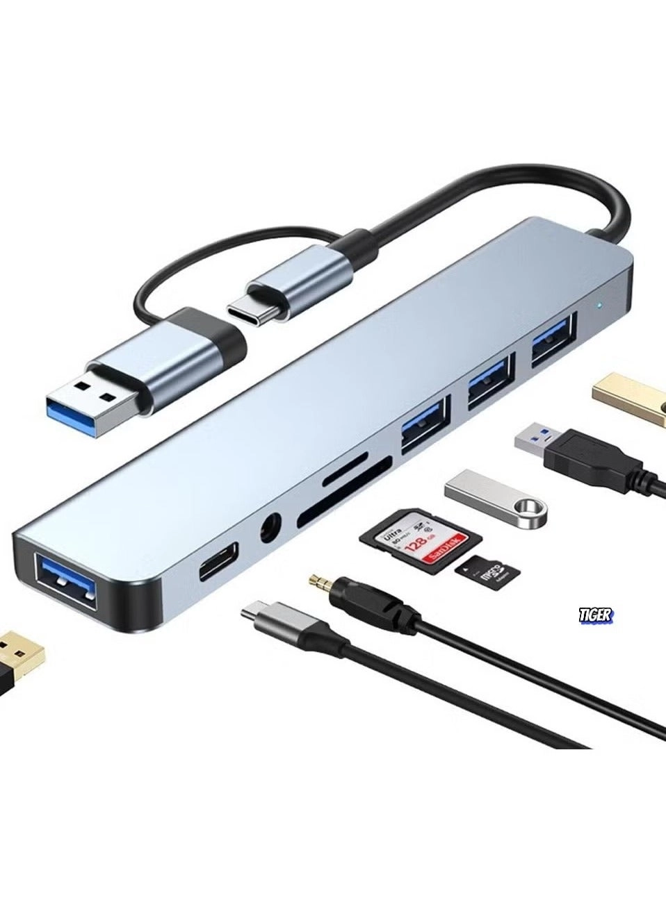 USB C Hub - 4K HDMI 2 USB 3.0 100W PD