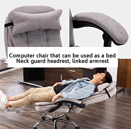 Desk Chair - PU Leather Brown High Back