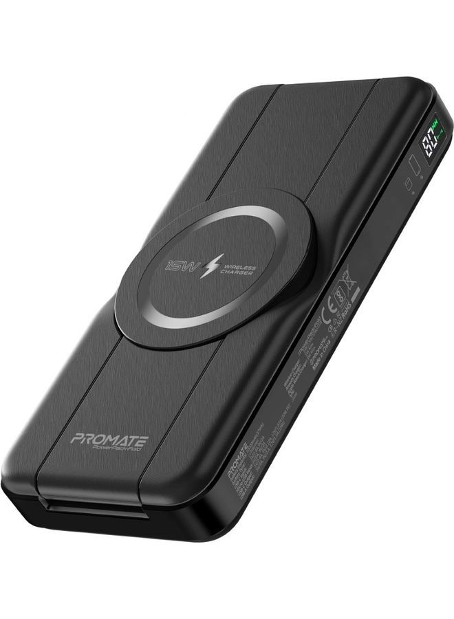 Promate PowerPack-Fold - 10000 mAh 15W Wireless charging