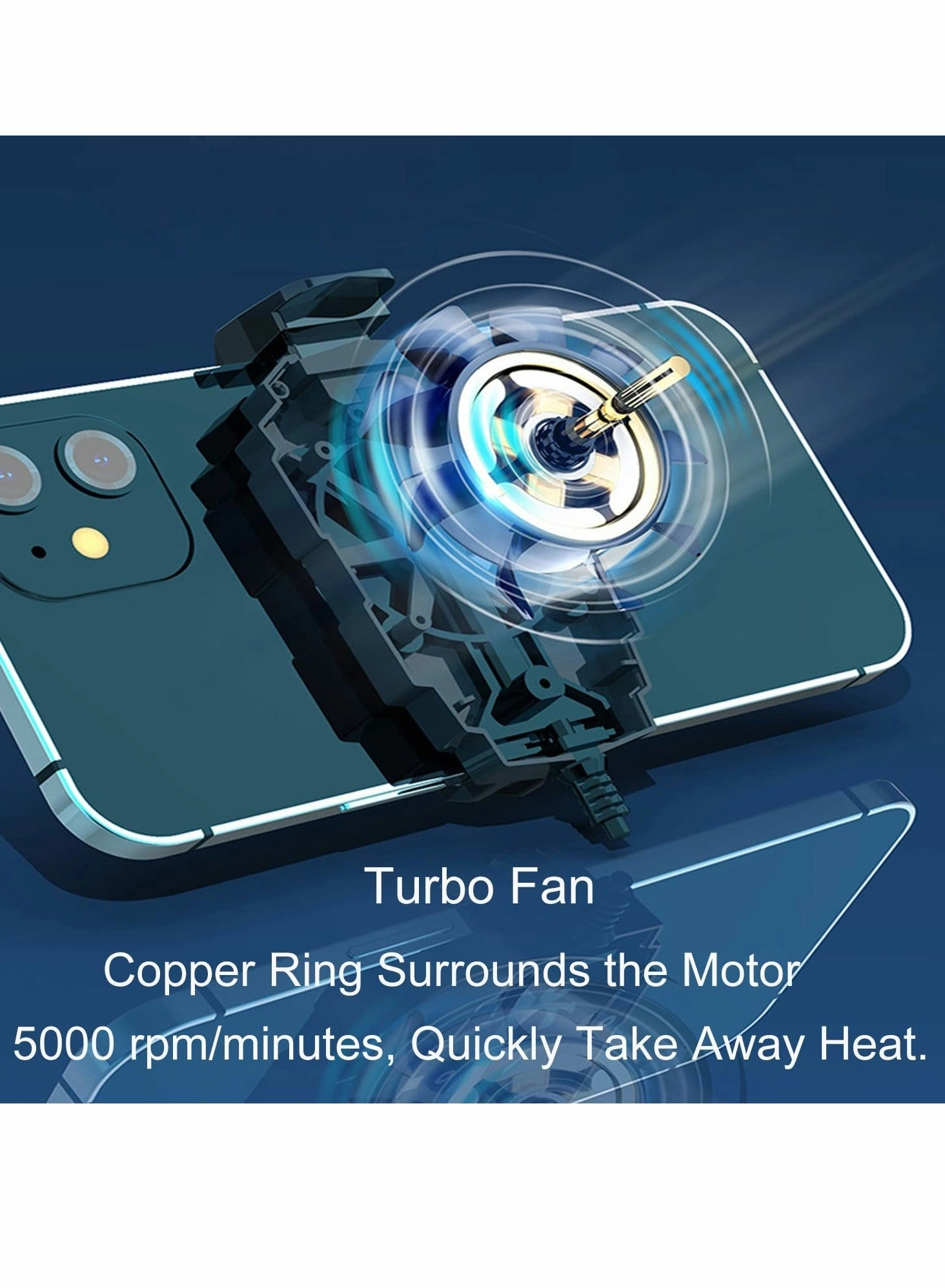 Phone Cooler - Dual Cooling 4.5-7 Inch