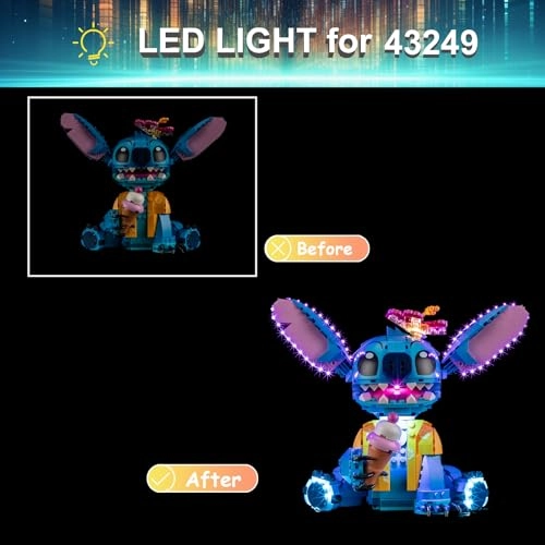 LED Light Kit for LEGO Stitch 43249 - Plastic 1