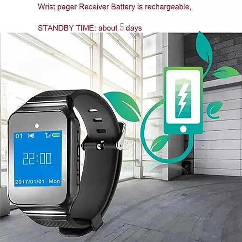 Wireless Caregiver Pager - LCD Dot Matrix Screen 150M Range