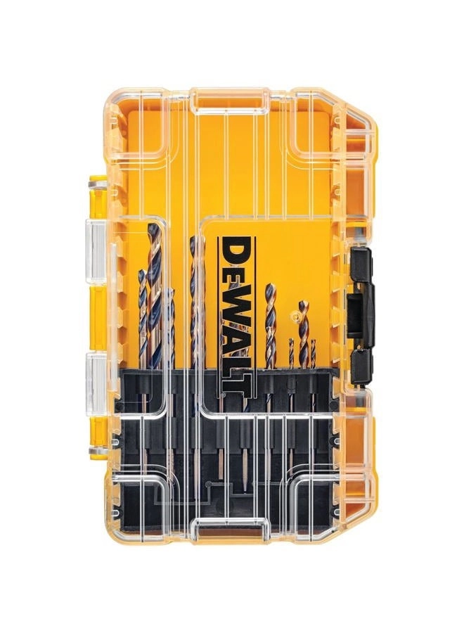 Black Oxide Drill Bit Set - High Speed Steel 13-Piece 1/16-inch - 1/4-inch