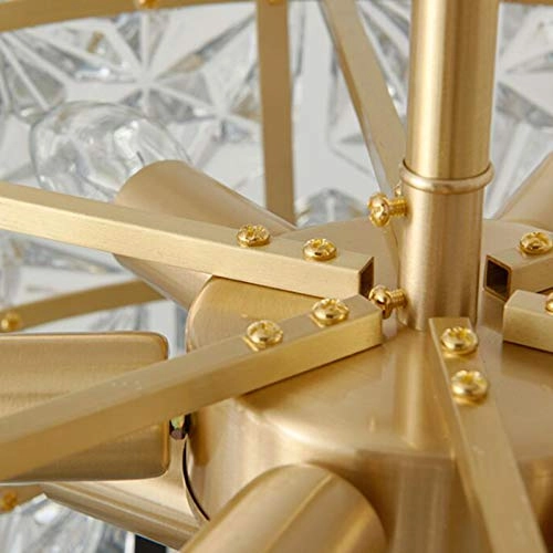 Full Copper Light Luxury Crystal Chandelier