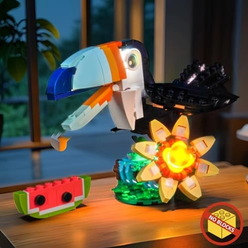 LED Light Set - Compatible with 31173 Tropical Toucan USB & Battery Powered
