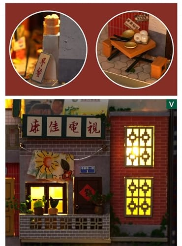 Book Nook Miniature Kit - Old Time Lane 60 scale