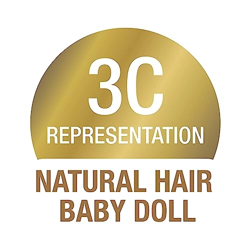 Littlelistas Lily Baby Doll - 14-inch Deep Brown 3C Textured Hair Ages 3+ Bundle