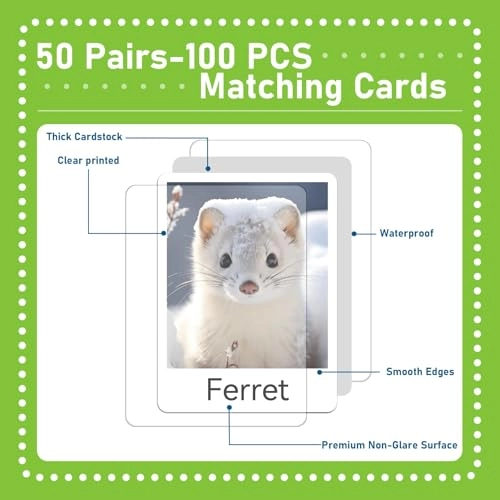 Memory Matching Game - 3 years and up 100 pieces