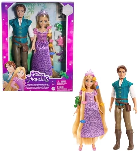 Rapunzel Doll - 30 cm + Flynn Rider Doll Ages 3+