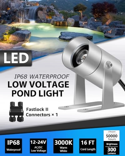 Underwater Ponds Lights - 16.4ft