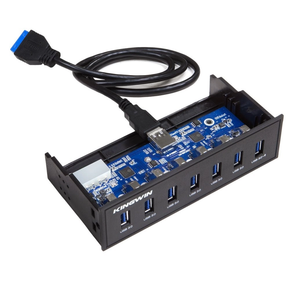 USB 3.0 Hub - Front Panel 7 Port 2.1A Fast Charging