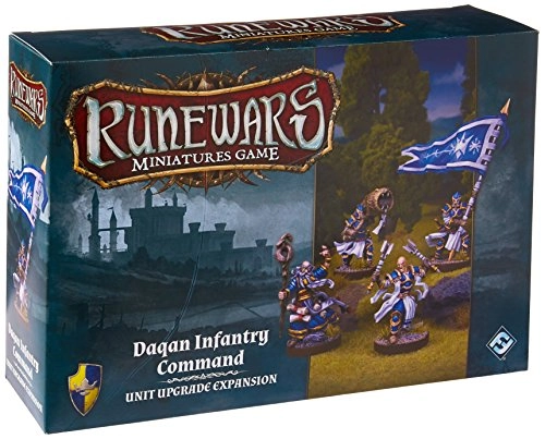 Runewars: Daqan Infantry Unit Upgrade Expansion - Figures (4) Cards (18)