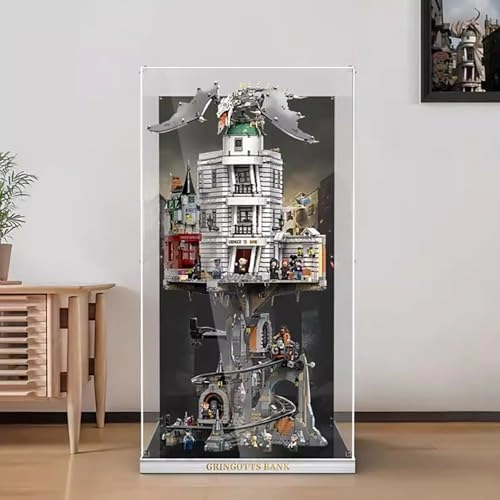 Acrylic Display Case - Compatible with Lego 76417 Gringotts Wizarding Bank Option 2