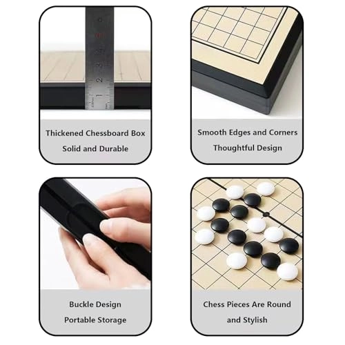Go Game Set - Magnetic Foldable Yellow+Black