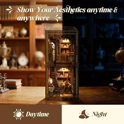 Book Nook - Wooden Kit DIY 3D LED Light