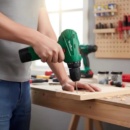 Cordless Drill Set - 1500 Milliamp Hours 12 Volts