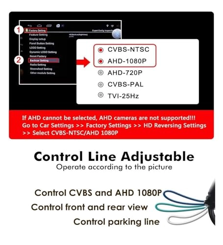 Intelligent Dynamic Trajectory Car Rear View Camera - Night Vision Wire 4K AHD 1080P