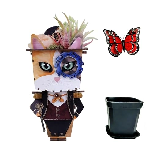 3D Wooden Puzzle Planter - 1 piece(s)