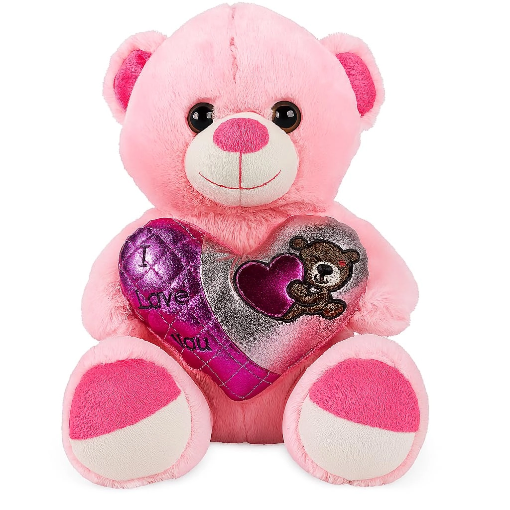 FITTO Teddy Bear 30 cm - Pink Plush