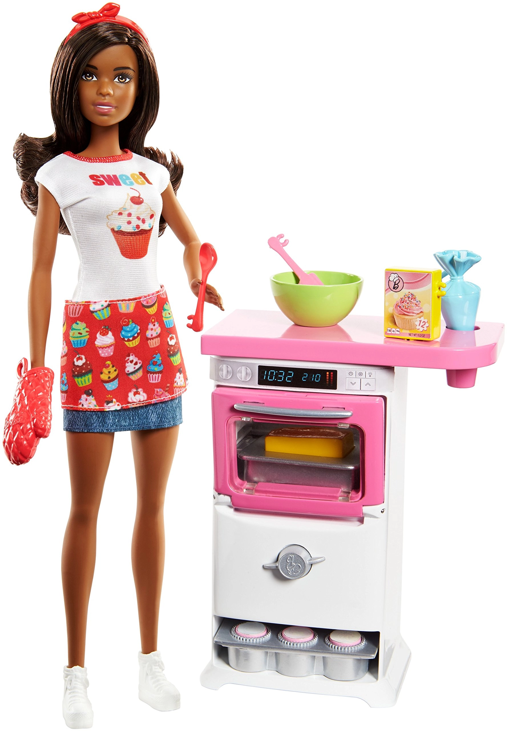 Barbie Bakery Chef Doll and Playset - Brunette