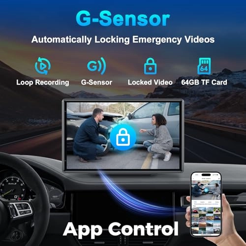Wireless Portable Carplay Screen - 4K
