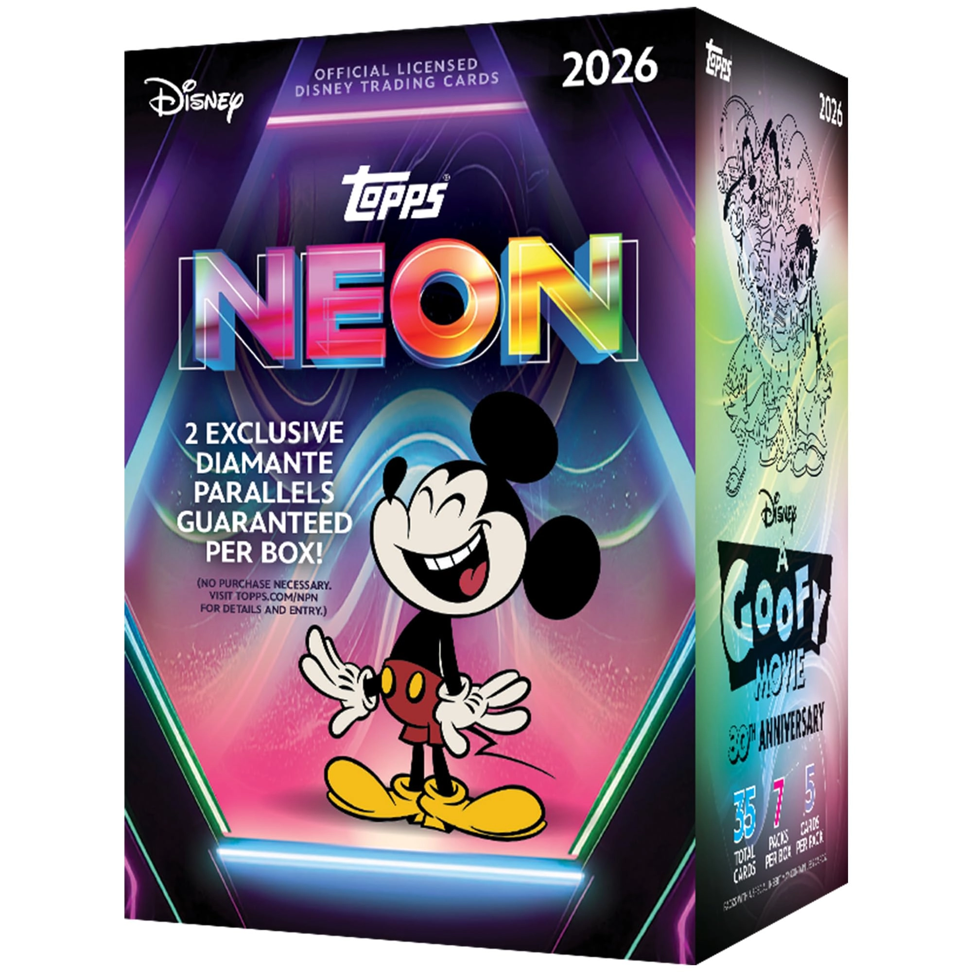 Topps 2026 Disney Neon Value Box