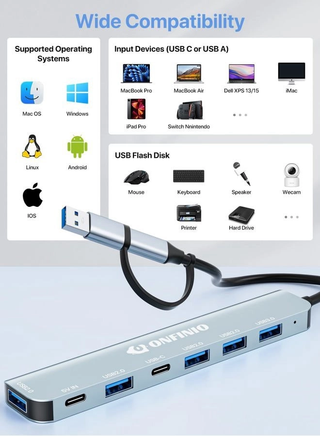 7-Port USB Hub - PC