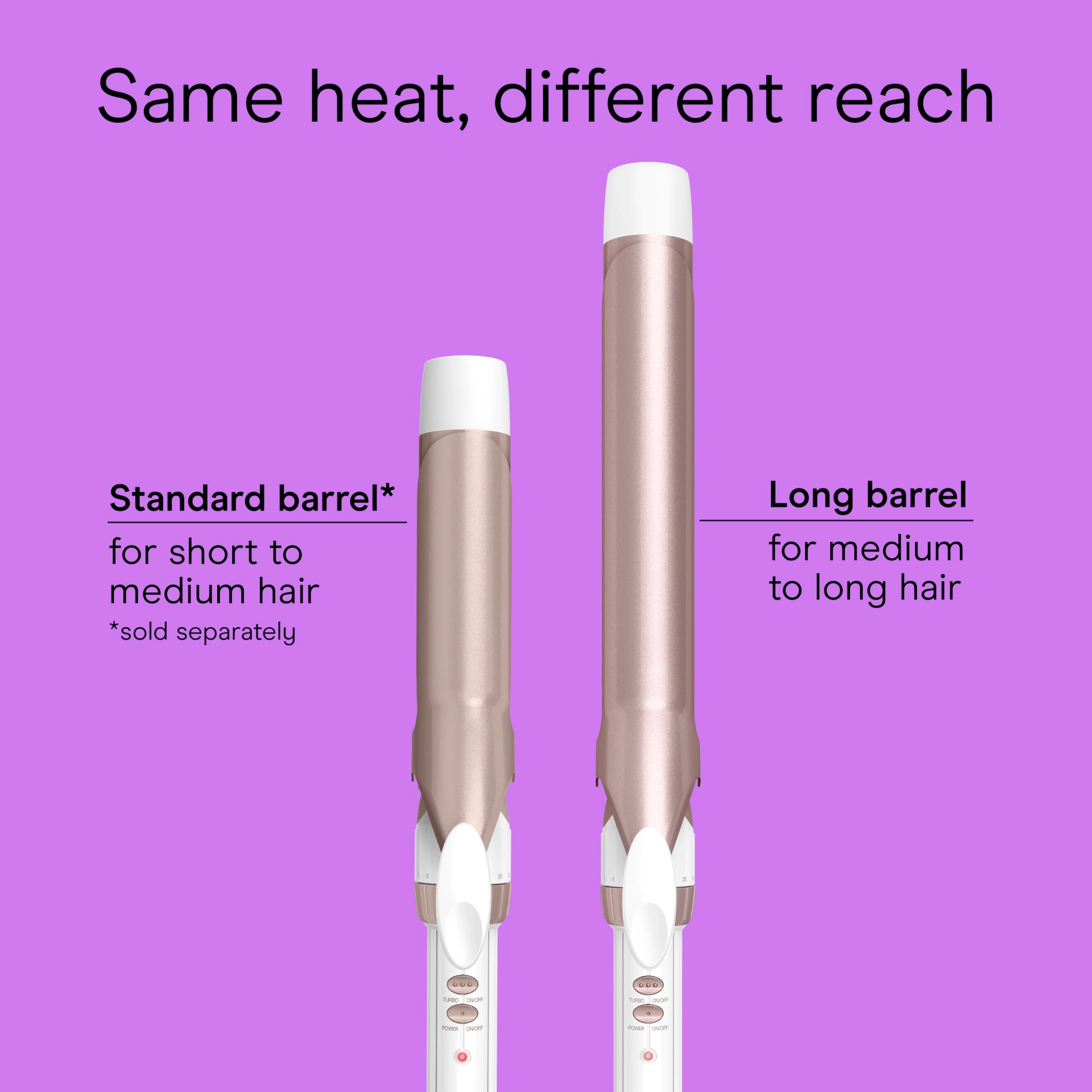 Double Ceramic Curling Iron - 1.25 Inch 30 Heat Settings