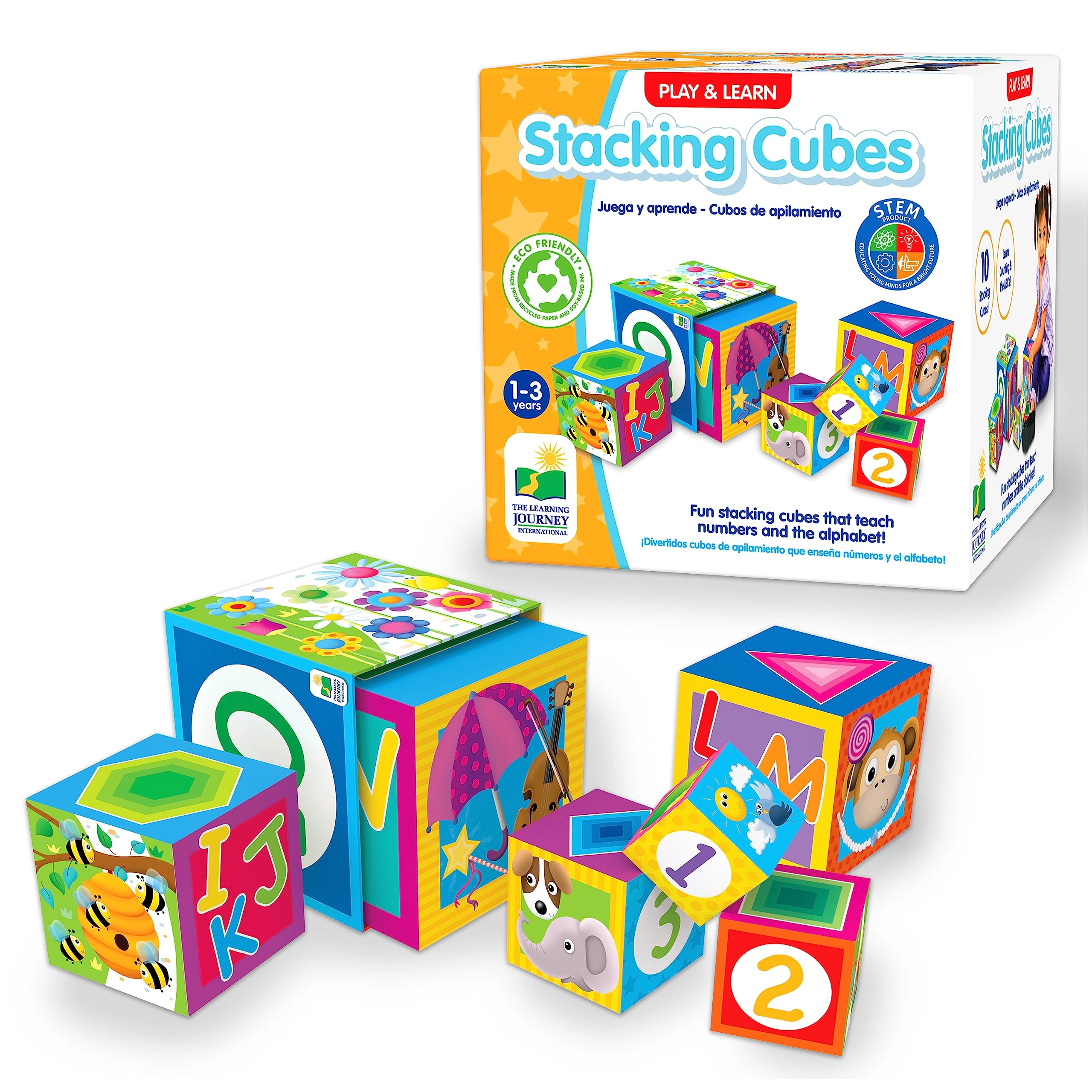 The Learning Journey Play & Learn Stacking Cubes - 12 months - 3 years 10 piece(s)