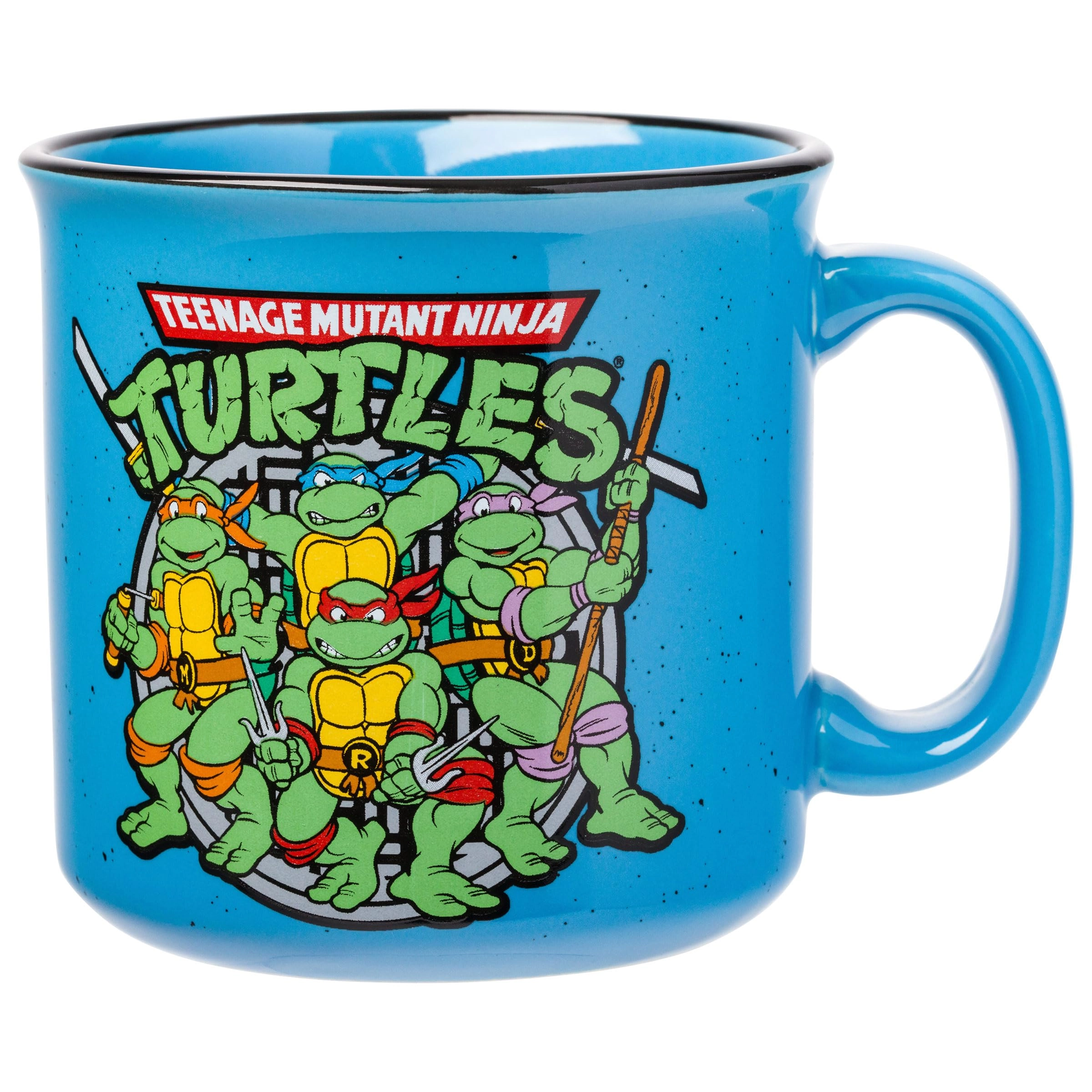 Silver Buffalo Teenage Mutant Ninja Turtles Turtle Power Ceramic Camper Mug