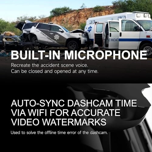 4K Lens Vehicle Security Camera + 64G Memory Card