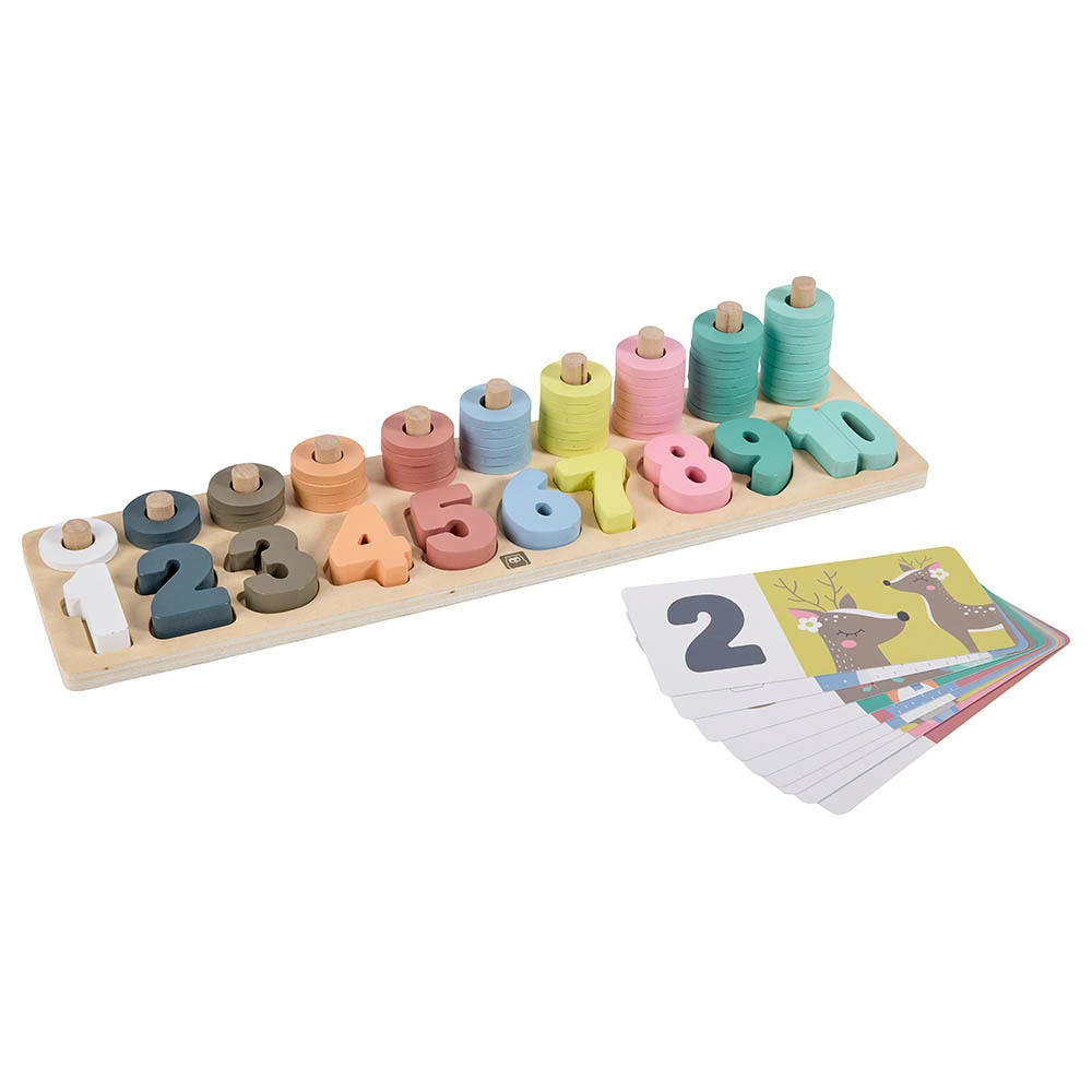 Wooden Numbers Puzzle - 2+