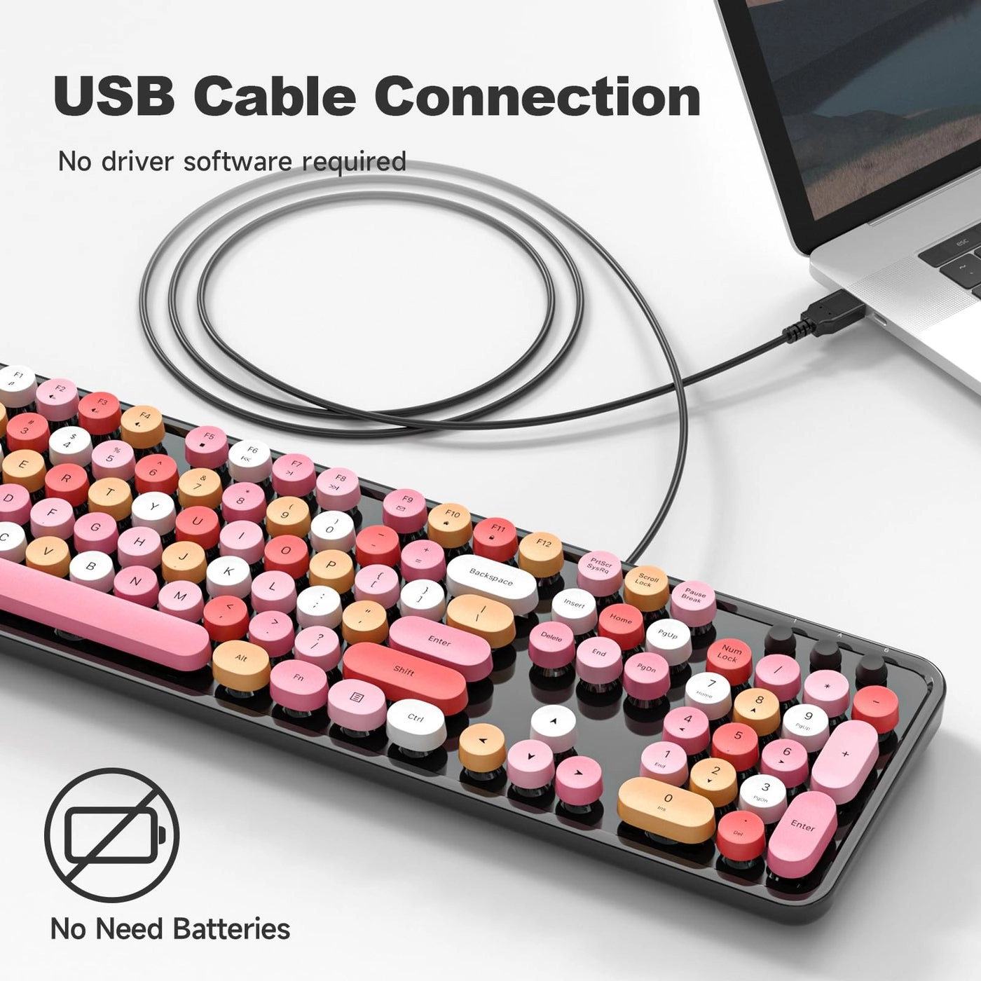 Large Print Backlit Keyboard - Wired