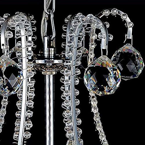 Atmospheric Round Small Chandelier - Silver 80*70cm Crystal