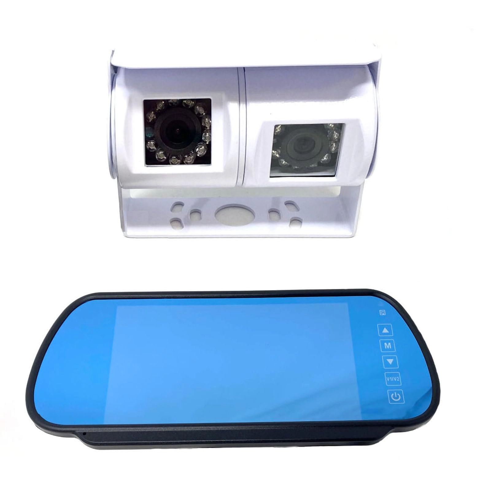 Dual Motorhome Reversing and Rearview Camera - Night vision Phono cabling 720p