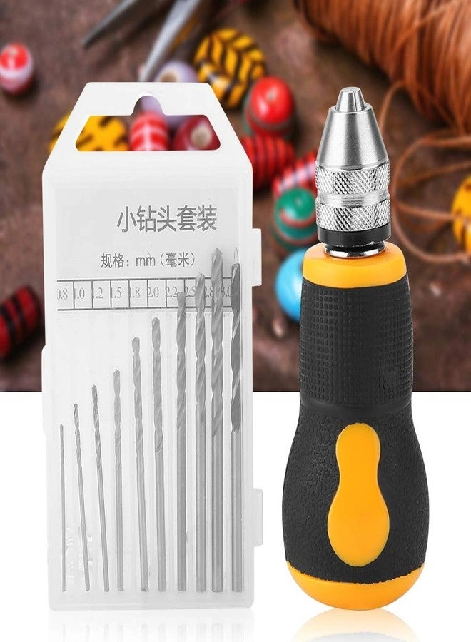 Hand Drill Bits - Carbon Steel + Rubber 10 pcs 0.8-3.0mm