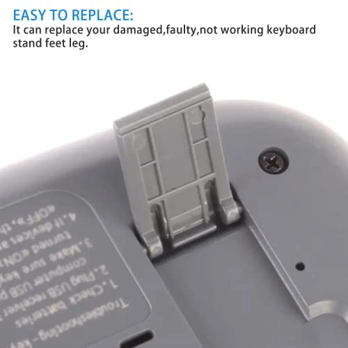 Keyboard Stand Feet Legs Replacement Kit - 4pcs Black