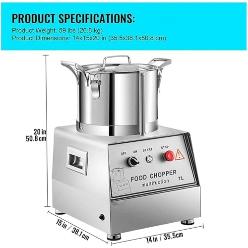 Electric Vegetable Chopper - 6L/9L/15L 1200W/1800W