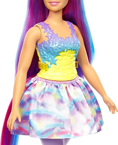 Barbie Dreamtopia Unicorn Doll - Curvy Blue & Purple Hair Ages 3+