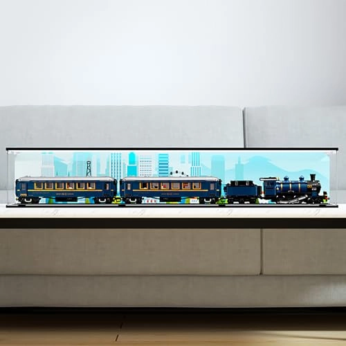 Acrylic Display Case for Lego 21344 - 120 x 15 x 20 cm Dustproof Waterproof