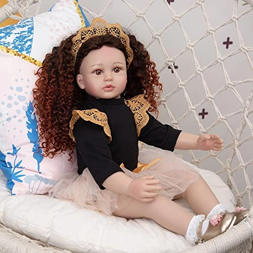 Rebirth Baby Doll - 48cm/58cm Silicone Limbs Cloth Body Panda Clothes Gift Set