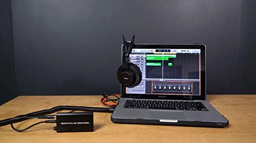 HeadRock - Battery Powered Rechargeable Personal Headphone Amplifier Black