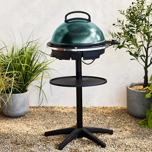 2 in 1 Portable Electric Grill and Griddle - Forest Green Non-stick