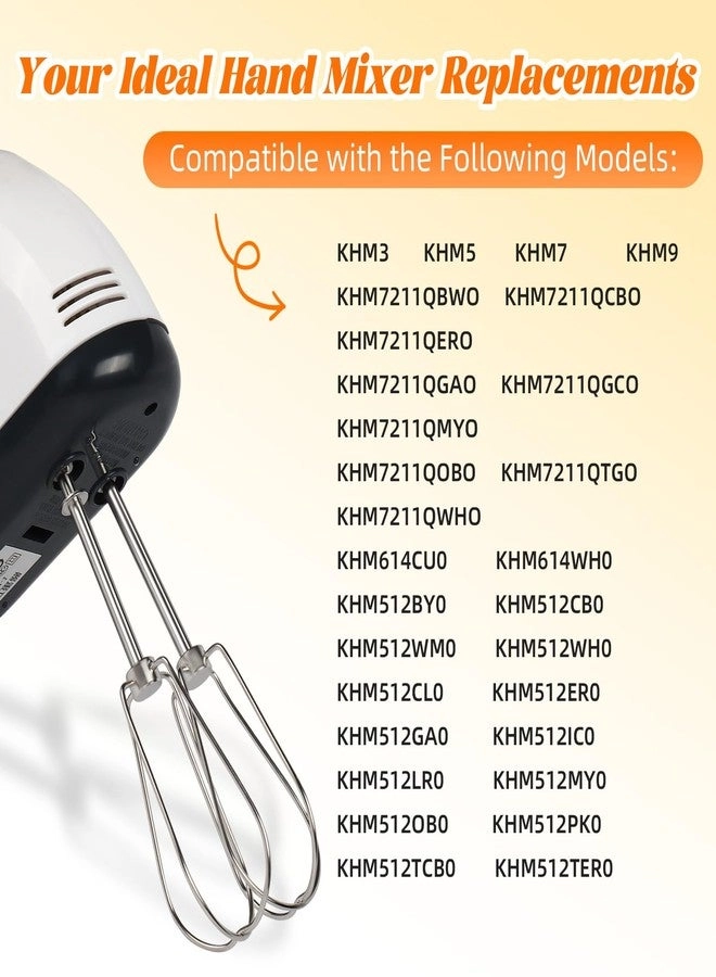 Hand Mixer Beaters - W10490648 KHM2B AP5644233 PS4082859