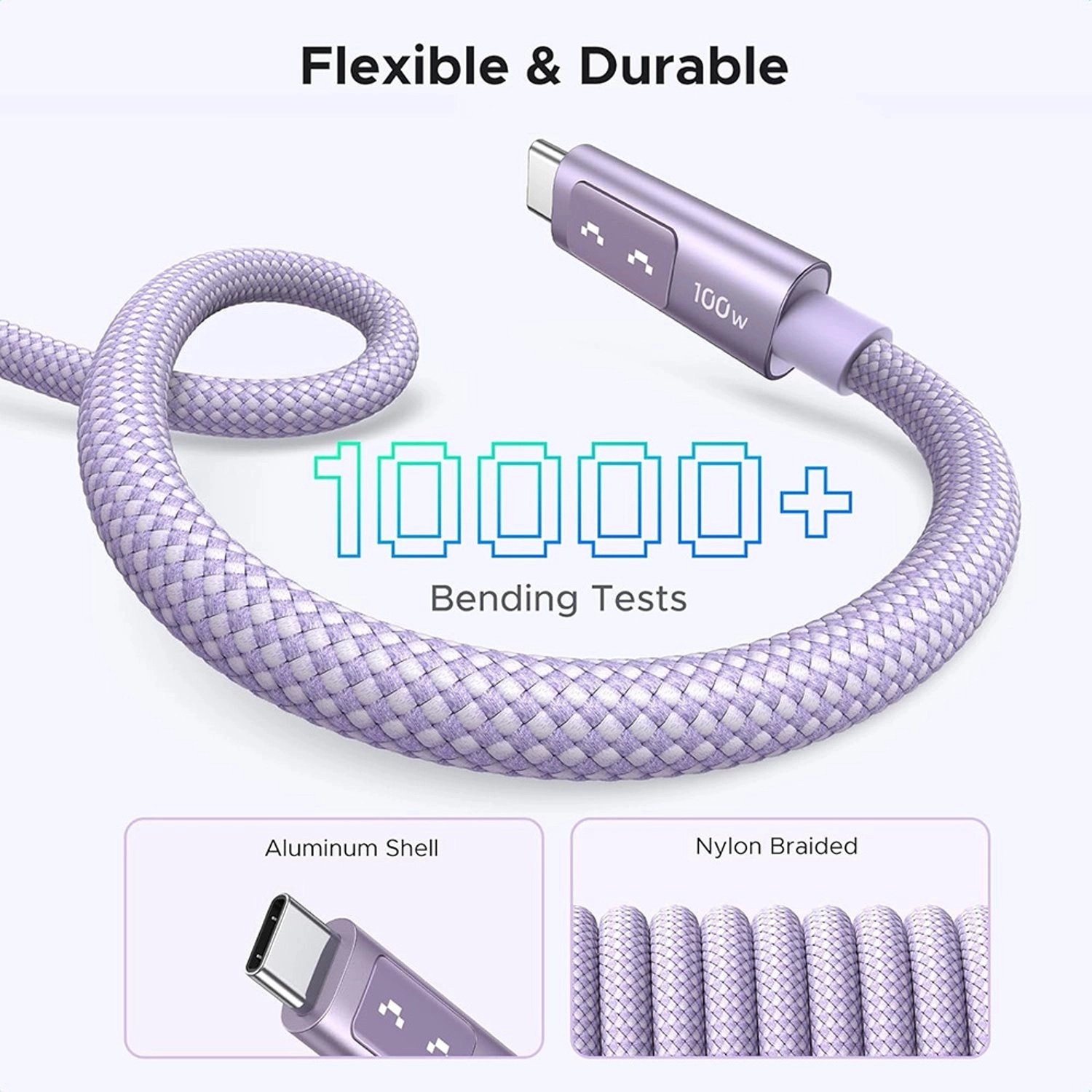 Uno 100W Cable USB-C to USB-C 1m
