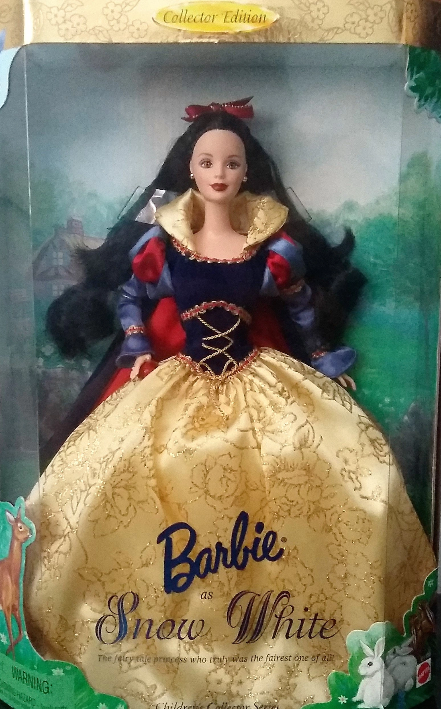Barbie Snow White Doll - Plastic White Ages 4+