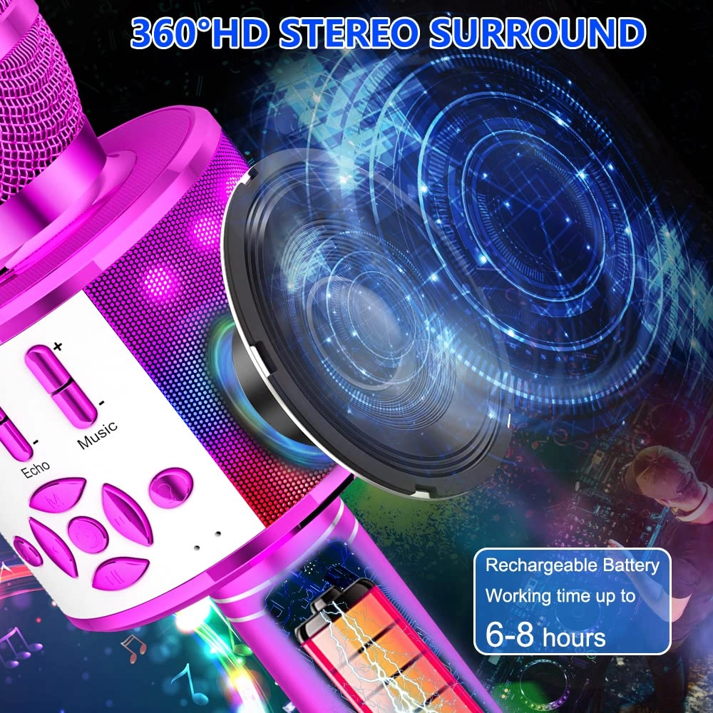 Karaoke Microphone - Handheld Bluetooth