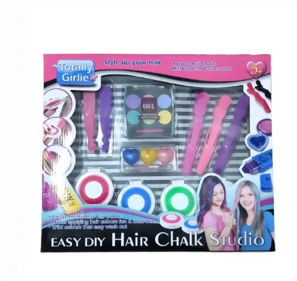 Easy Hair Chalk Studio - 4 colour hair chalks