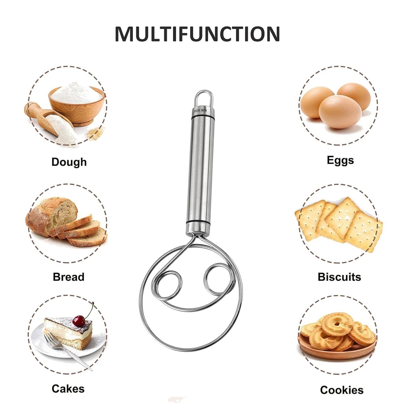 Bread Mixing Tool - Stainless Steel Multifunctional